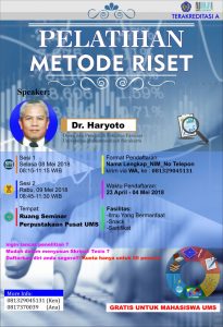 Read more about the article Pelatihan Metode Riset